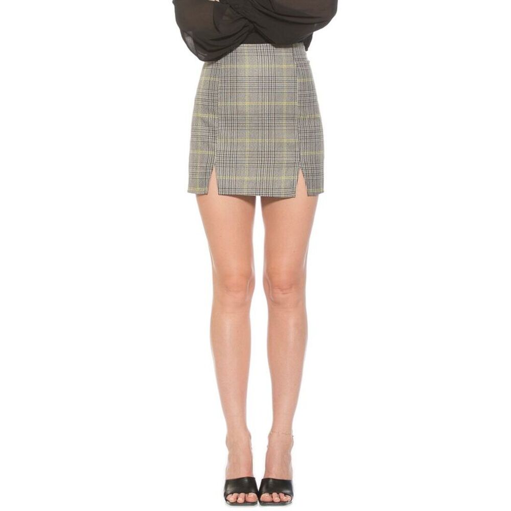 Alexia Admor Womens  Tina Mini Skirt, Grey